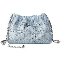 水钻牛仔云朵包百搭单肩链条包斜挎包