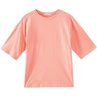 美特斯邦威T恤男夏季潮流男女款合集印花宽松短袖上衣 Y款-珊瑚橙 *女款 M 男款(170)女款(160）