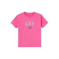 Gap 盖璞 女士精梳棉字母logo短袖T恤 465249 粉红色 M