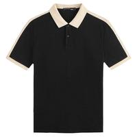 GXG 男装2024年夏季撞色拼接polo衫男短袖休闲翻领短袖t恤男