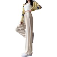 浪莎 冰丝棉阔腿裤女春夏薄款防蚊防晒女裤
