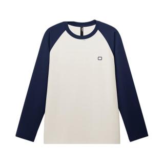 蕉内非常服502Regular女士长袖T恤24秋冬季打底衫 【圆领拼色】拼色蓝 XXL