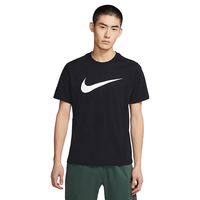 耐克NIKE 男子 T恤 轻盈 柔软 SPORTSWEAR SWOOSH 短袖文化衫 DC5095-010黑色XL码