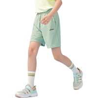 亚瑟士（asics）童装2025年夏季运动吸湿速干针织短裤3M印花设计332251102323 9022灰色 170