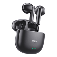 爱国者（aigo）入耳式蓝牙耳机TWS无线降噪穿戴舒适跑步运动蓝牙耳机 黑色TA70 21h续航【通话降噪】黑色TA70