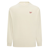 Reebok锐步男女同款圆领时尚背后印花针织长袖T恤 23FRC501UGW2 A/M