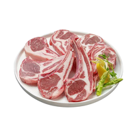西蒙小战斧原切法式战斧羊排20支内蒙清真羔羊肉羊肋排烧烤食材