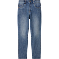 GXG男装 水洗蓝修身弹力牛仔裤男休闲裤子柔软长裤 2024秋季 蓝色 170/M