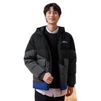 XTEP特步连帽羽绒服男秋冬加厚鸭绒外套防风运动棉服保暖上衣