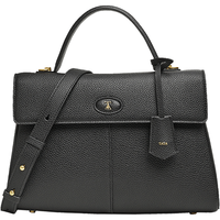 他她（TATA）气质手提包女包包通勤铂金包公文包2024冬季X3358DX4 黑色 F