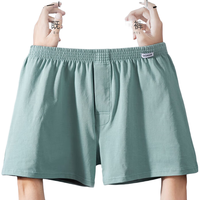 俞兆林(YUZHAOLIN)【2条】阿罗裤男士内裤男纯棉平角加大码青年四角内裤睡短裤宽松 2XL(160-190斤)