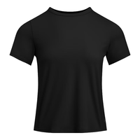 安德玛（UNDERARMOUR）春夏Vanish Elite女子透气训练运动短袖T恤1389868 黑色001 L