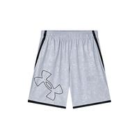 安德玛（Under Armour）夏季薄款儿童运动短裤儿童舒适耐磨好穿五分裤 摩登灰 150cm