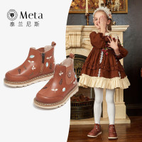 保暖服饰：泰兰尼斯 冬季女童鞋儿童靴子加绒