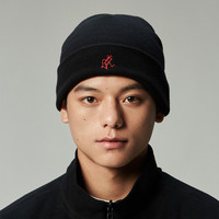 GRAMiCCi 小野人男女情侣款纯色经典LOGO刺绣针织帽子GAC3-FCN2