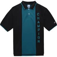 Champion 条纹拼接刺绣LOGO 男式POLO衫