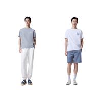 杰克琼斯男装短袖t恤男款打底衫夏季直筒字母刺绣凉感短袖