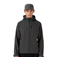 诺诗兰（NORTHLAND）男士户外软壳外套防泼水防油防污三防科技软壳衣夹克外套 爵士灰色 180/XL