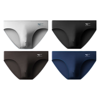 七匹狼（SEPTWOLVES）【95%棉抗菌内裤】男士内裤三角裤男生透气舒适短裤4条装 藏青、黑色、深灰、浅灰 L(腰围2-2.2尺100-120斤)
