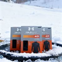 安德玛UAbase4.0拉链款训练男子拉链登山户外滑雪保暖长袖T恤
