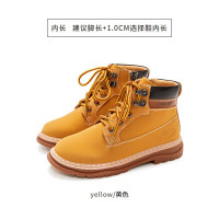 保暖服饰、今日必买：泰兰尼斯 儿童马丁靴防滑软底中大童短靴 黄色 T04D2C2428