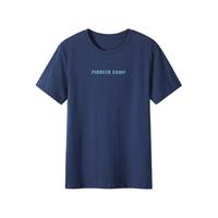Pioneer Camp 拓路者 字母时尚印花夏季纯棉舒适短袖百搭男式体恤衫个性潮流T恤套头衫