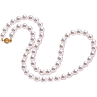 珍珠皇后优雅14K金akoya海水珍珠项链 正圆强光全珠链女 14k金【7-8mm】附礼盒+证书