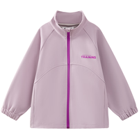 小猪班纳(PEPCO)【户外机能越野风衣】童装秋季男女童防水防风耐磨加绒风衣外套 藏蓝 110