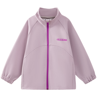 小猪班纳（PEPCO）【户外机能越野风衣】童装秋季男女童防水防风耐磨加绒风衣外套 粉色 140