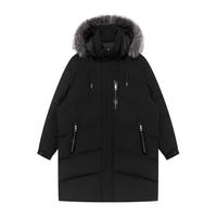 GXG男装极简系列黑色羽绒服2022年冬季