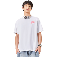 鸿星尔克短袖男2024春夏户外休闲舒适百搭简约宽松运动T恤男子t恤 正白 2XL