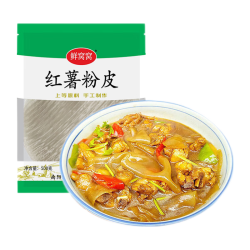 鲜窝窝 传统手工红薯粉皮500g 纯红薯粉 大粉皮苕皮 凉拌菜炖菜火锅食材