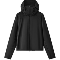 森马（Semir）防晒外套|外套女拼接网眼凉感2025夏季吸湿速干夹克109325108004 黑色90001 2XL