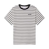 丽丽 LILY【呼吸TEE】2025夏季撞色条纹基础款圆领百搭宽松短袖T恤女上衣