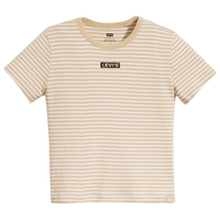 Levi's李维斯24春季新款女士短款紧身短袖时尚条纹拼色显瘦显高 拼色 17944-0049