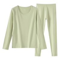 cocobread纯棉秋衣秋裤女士套装大码全棉毛衫少女薄款保暖内衣青少年初中生