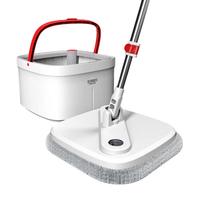 okwife 好媳妇 旋转拖把免手洗家用一拖净拖布净污分离桶懒人拖地共2块布