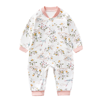 欧孕（OUYUN）婴儿连体衣宝宝秋装衣服纯棉长袖空调服四季哈衣爬服男女睡衣 熊猫乐园【纯棉亲肤-7A抗菌】 66cm 【身高60-66cm】