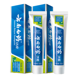 云南白药 牙膏薄荷香型100g*2支清新口气护龈减轻牙龈问题