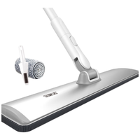 宝家洁 铝合金平板拖把80CM超大懒人拖布干湿两用吸水拖地板瓷砖墩布 【80CM】铝合金面板