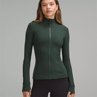 lululemon露露乐蒙女夹克Define贾玲同款轻便透气修身吸湿排汗运动训练外套 深绿Legacy Green 12码（适合胸围101.5cm）