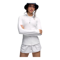 lululemon露露乐蒙女夹克Define贾玲同款轻便透气修身吸湿排汗运动训练外套 白色White 2码（适合胸围76cm）