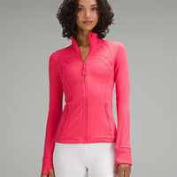 lululemon露露乐蒙女夹克Define贾玲同款轻便透气修身吸湿排汗运动训练外套 釉粉 12码（适合胸围101.5cm）