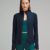 lululemon露露乐蒙女夹克Define贾玲同款轻便透气修身吸湿排汗运动训练外套 海军蓝True Navy 8码（适合胸围91.5cm）