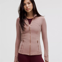 lululemon露露乐蒙女夹克Define贾玲同款轻便透气修身吸湿排汗运动训练外套 玫瑰金Rose Gold 10码（适合胸围96.5cm）