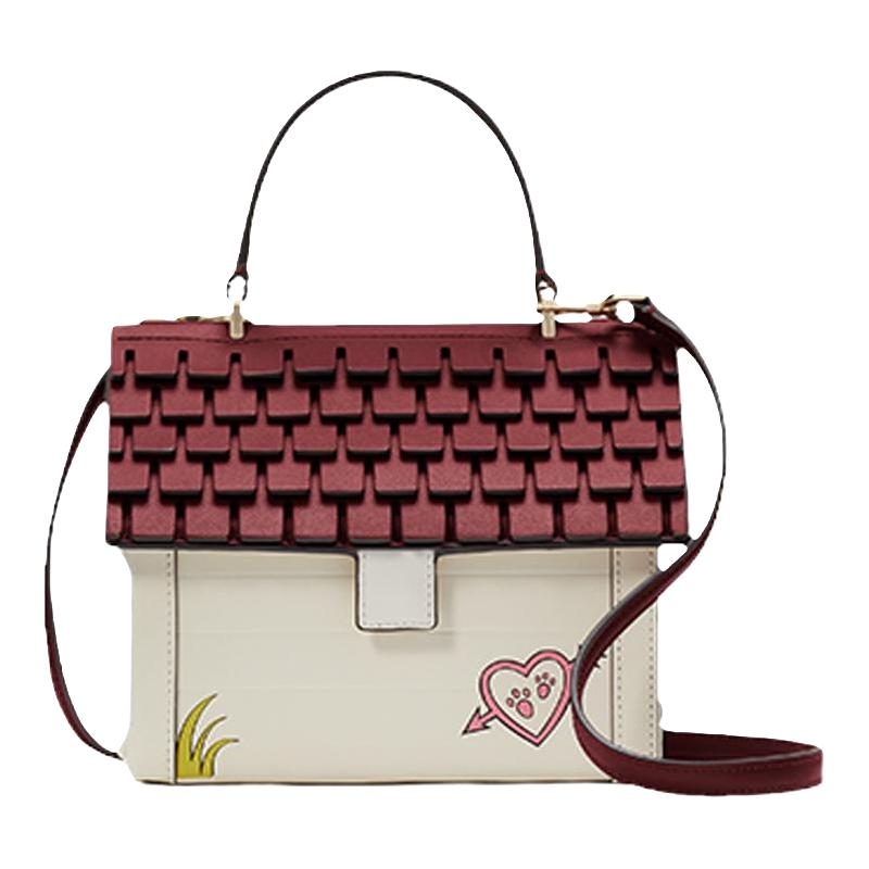 Kate Spade 凯特丝蓓 女士手提包 KH462 蛋白色/拼色 小号