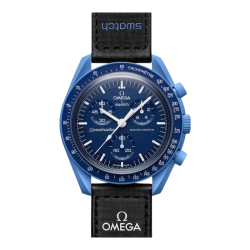 欧米茄 X swatch 斯沃琪 MISSION TO NEPTUNE Speedmaster超霸系列 42毫米石英腕表 SO33N100