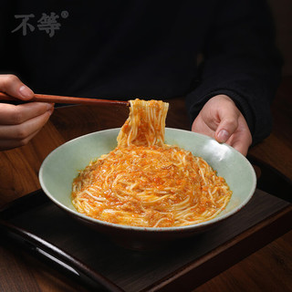 不等 苏式蟹黄面 蟹黄拌面鲜浓汤蟹黄肉酱面新鲜蟹肉方便速食