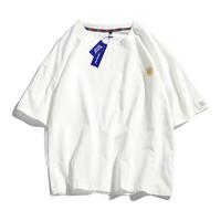 WASSUP HERMU短袖男女港风潮牌夏季休闲青少年时尚刺绣设计T恤衣服 124白色 L(110-130斤)