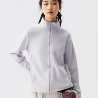 CKDH冲锋衣内胆女双面薄绒秋冬2025户外休闲抓绒衣摇粒绒外套 雾绒紫 L